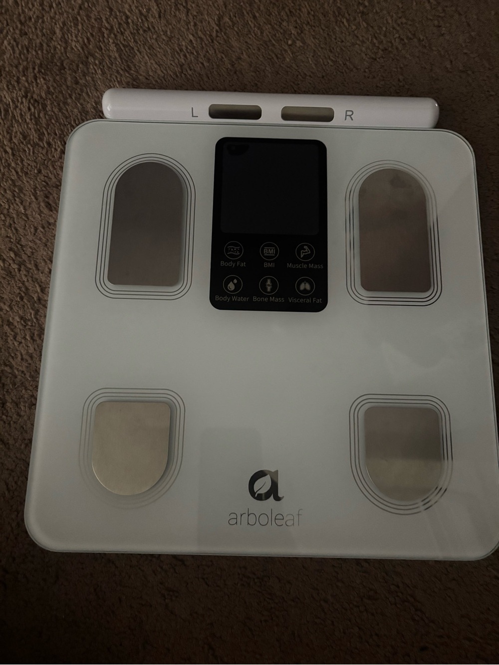 Arboleaf White Smart Body Fat Scale with Body Composition Tracking